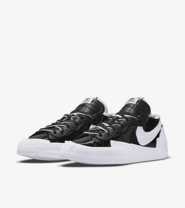 DM6443-001 giày nike blazer low x sacai black patent leather chính hãng đến King Shoes