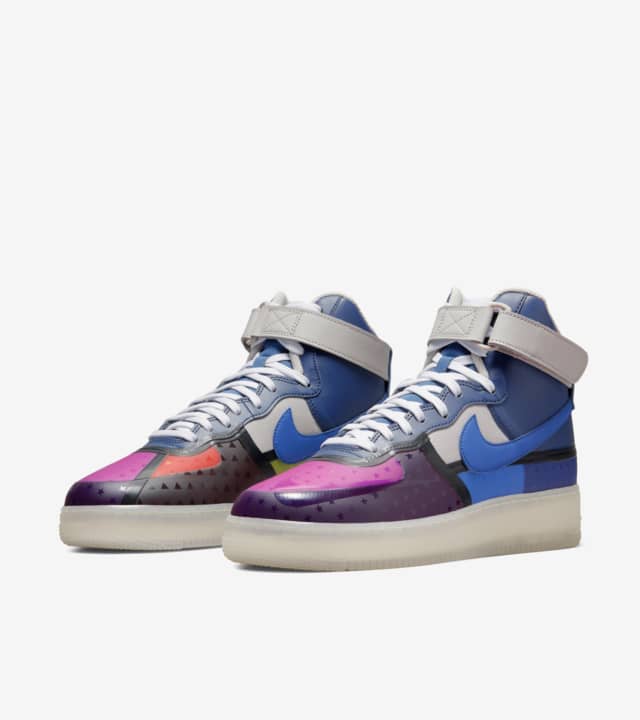 DV1015-437 giày air force 1 high 07 thunder blue and pink prime chính hãng đến King Shoes
