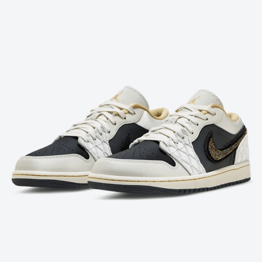 DV1762-001 giày Jordan 1 Low Beaded Swoosh đến King Shoes