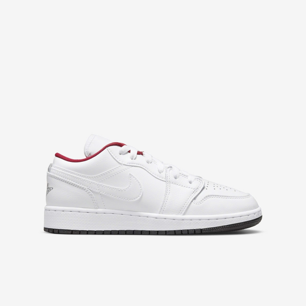 JORDAN 1 LOW GS WHITE GYM RED