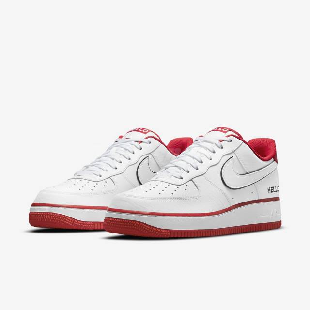 Giày Nike Air Force 1 07 LX HELLO Pack White University Red - CZ0327 100 |  King Shoes sneaker real HCM
