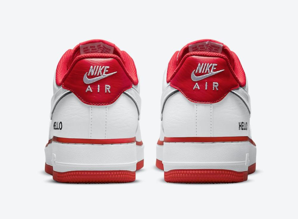 Giày Nike Air Force 1 07 LX HELLO Pack White University Red - CZ0327 100 |  King Shoes sneaker real HCM