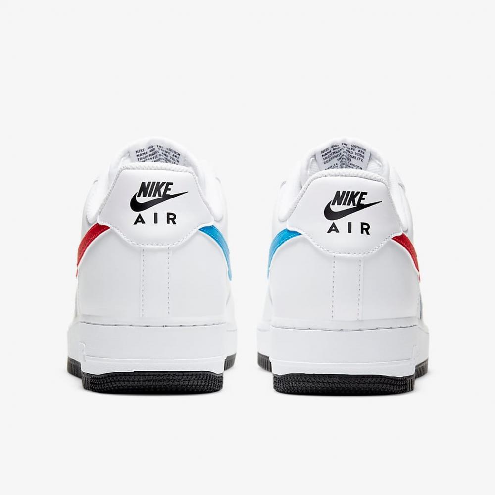 Giày Nike AIR FORCE 1 RED/BLUE SWOOSH - CT2816 100 | King Shoes sneaker  real HCM