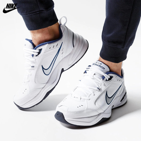 Giày Nike Air Monarch Iv White Navy - 415445 102 | King Shoes Sneaker Real  Hcm