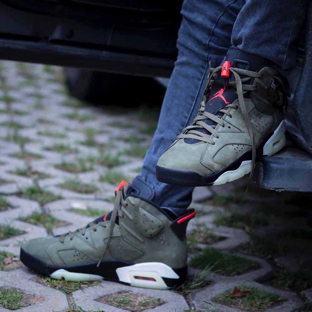 Buy Travis Scott x Air Jordan 6 Retro 'Olive' - CN1084 200